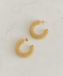 ワイヤーフープピアス