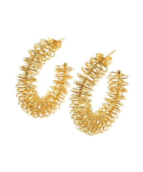 AMERICAN HOLIC（アメリカンホリック）の「ワイヤーフープピアス（ピアス（両耳用）・レディース・ゴールド/シルバー・FREE）」の6枚目の写真