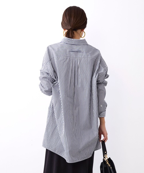 TICCA(ティッカ)の「【TICCA】スクエアビッグシャツ(シャツ/ブラウス・レディース・ネイビー/ピンク・1)」の19枚目の写真