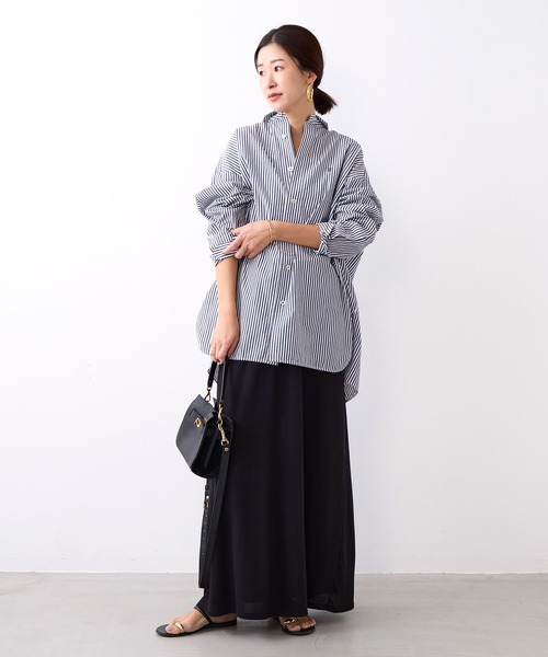 TICCA(ティッカ)の「【TICCA】スクエアビッグシャツ(シャツ/ブラウス・レディース・ネイビー/ピンク・1)」の21枚目の写真