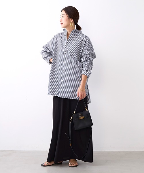 TICCA(ティッカ)の「【TICCA】スクエアビッグシャツ(シャツ/ブラウス・レディース・ネイビー/ピンク・1)」の22枚目の写真