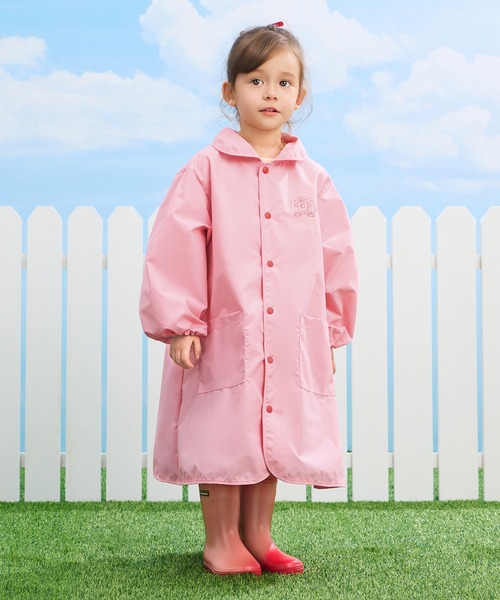 combimini（コンビミニ）の「はっ水ナイロンカラーレインコート（レインコート/ポンチョ・キッズ・エメラルド/ピンク/クリーム/ネイビー/サックスブルー・M(100-110)/L(120-130)/S(80-90)）」の13枚目の写真