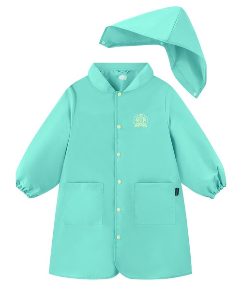 combimini（コンビミニ）の「はっ水ナイロンカラーレインコート（レインコート/ポンチョ・キッズ・エメラルド/ピンク/クリーム/ネイビー/サックスブルー・M(100-110)/L(120-130)/S(80-90)）」の17枚目の写真