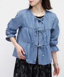Fizz | リボンデニムブラウス(シャツ/ブラウス)
