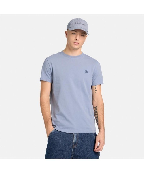 Timberland(ティンバーランド)の「半袖 Tシャツ メンズ(Tシャツ/カットソー・メンズ・ライトブルー・XX-LARGE/X-LARGE/MEDIUM/LARGE)」の1枚目の写真