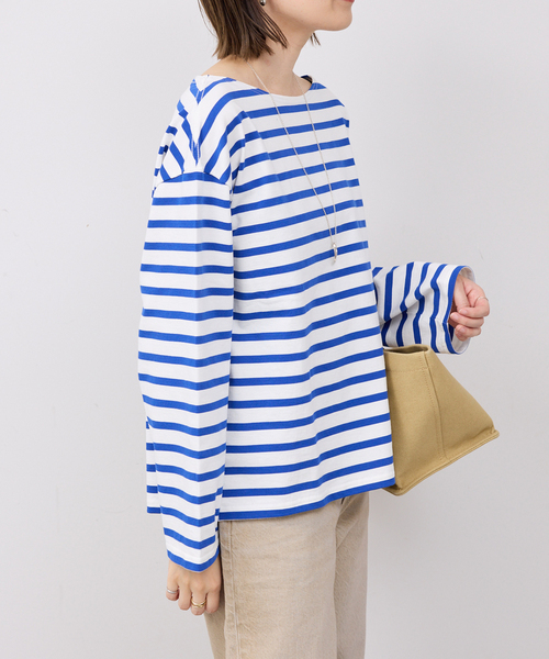 SLOBE IENA（スローブイエナ）の「ボーダープルオーバー（Tシャツ/カットソー・レディース・レッド/ブルー系その他/ラベンダー・FREE）」の18枚目の写真