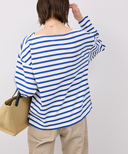 SLOBE IENA（スローブイエナ）の「ボーダープルオーバー（Tシャツ/カットソー・レディース・レッド/ブルー系その他/ラベンダー・FREE）」の16枚目の写真