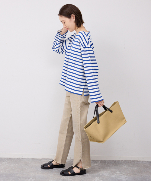 SLOBE IENA（スローブイエナ）の「ボーダープルオーバー（Tシャツ/カットソー・レディース・レッド/ブルー系その他/ラベンダー・FREE）」の14枚目の写真