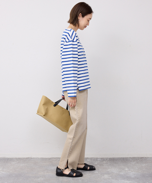 SLOBE IENA（スローブイエナ）の「ボーダープルオーバー（Tシャツ/カットソー・レディース・レッド/ブルー系その他/ラベンダー・FREE）」の13枚目の写真