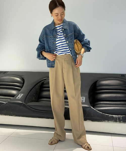 SLOBE IENA（スローブイエナ）の「ボーダープルオーバー（Tシャツ/カットソー・レディース・レッド/ブルー系その他/ラベンダー・FREE）」の11枚目の写真