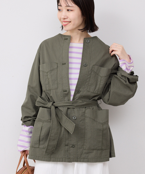 SLOBE IENA（スローブイエナ）の「ボーダープルオーバー（Tシャツ/カットソー・レディース・レッド/ブルー系その他/ラベンダー・FREE）」の7枚目の写真