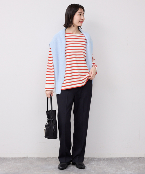 SLOBE IENA（スローブイエナ）の「ボーダープルオーバー（Tシャツ/カットソー・レディース・レッド/ブルー系その他/ラベンダー・FREE）」の20枚目の写真