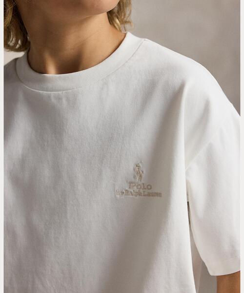 POLO RALPH LAUREN CHILDRENSWEAR(ポロ ラルフ ローレン チルドレンズウェア)の「ビッグ フィット コットン ジャージー Tシャツ(Tシャツ/カットソー・キッズ・ホワイト・XL/L/M/S)」の6枚目の写真