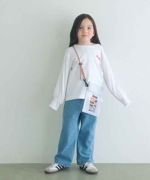 green label relaxing（グリーンレーベルリラクシング）の「＜Pentel＞ロングスリーブTシャツ（ホワイト） / キッズ 100cm-130cm（Tシャツ/カットソー・キッズ・ホワイト・130cm/110cm/100cm/120cm）」の5枚目の写真