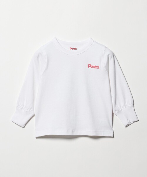 green label relaxing（グリーンレーベルリラクシング）の「＜Pentel＞ロングスリーブTシャツ（ホワイト） / キッズ 100cm-130cm（Tシャツ/カットソー・キッズ・ホワイト・130cm/110cm/100cm/120cm）」の11枚目の写真