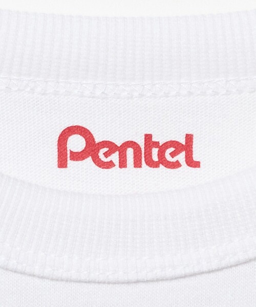 green label relaxing（グリーンレーベルリラクシング）の「＜Pentel＞ロングスリーブTシャツ（ホワイト） / キッズ 100cm-130cm（Tシャツ/カットソー・キッズ・ホワイト・130cm/110cm/100cm/120cm）」の2枚目の写真