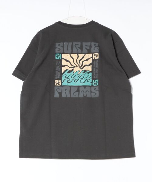 Kahiko(カヒコ)の「【Kahiko】SURF&Palms デインメンズTシャツ(Tシャツ/カットソー・メンズ・チャコール/ブルー/オフホワイト・FREE)」の2枚目の写真