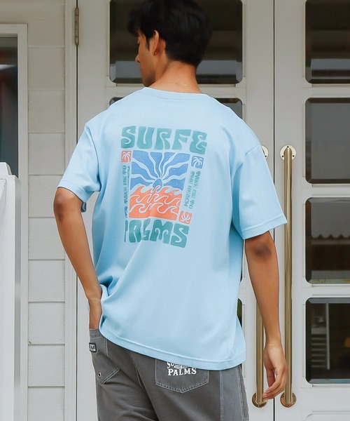 Kahiko(カヒコ)の「【Kahiko】SURF&Palms デインメンズTシャツ(Tシャツ/カットソー・メンズ・チャコール/ブルー/オフホワイト・FREE)」の5枚目の写真