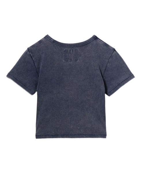 APEE BY A BATHING APE(エイピーバイアベイシングエイプ)の「WASHED RIBBED TEE(Tシャツ/カットソー・レディース・グレー/ネイビー・X-SMALL/SMALL)」の4枚目の写真
