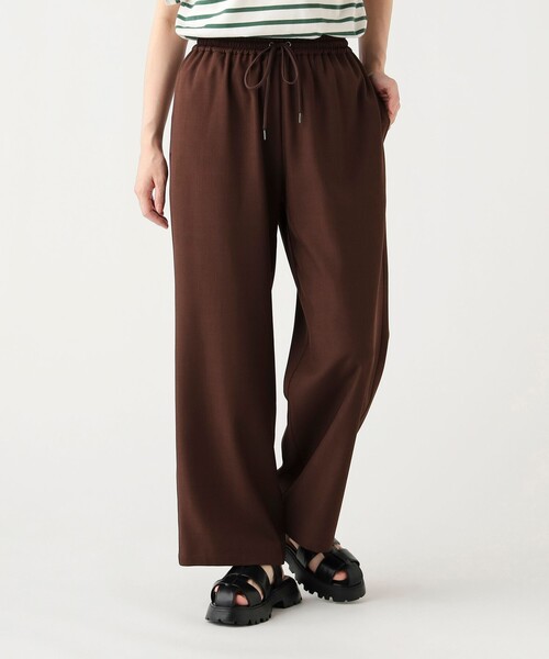 BEAMS HEART（ビームスハート）の「エフォートレス ドロスト パンツ（スラックス・レディース・グレー/ブラウン/オレンジ/ブラック・LARGE/MEDIUM/SMALL）」の3枚目の写真