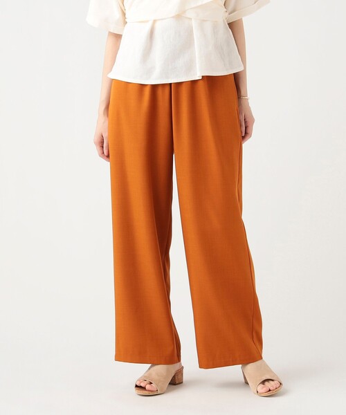 BEAMS HEART（ビームスハート）の「エフォートレス ドロスト パンツ（スラックス・レディース・グレー/ブラウン/オレンジ/ブラック・LARGE/MEDIUM/SMALL）」の4枚目の写真