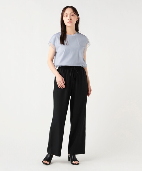 BEAMS HEART（ビームスハート）の「エフォートレス ドロスト パンツ（スラックス・レディース・グレー/ブラウン/オレンジ/ブラック・LARGE/MEDIUM/SMALL）」の9枚目の写真