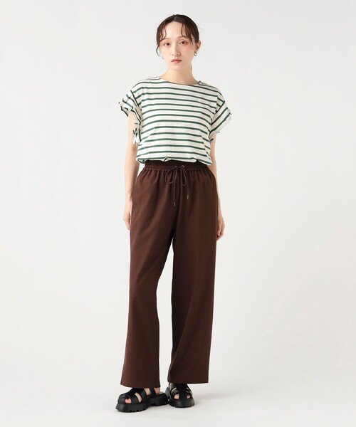 BEAMS HEART（ビームスハート）の「エフォートレス ドロスト パンツ（スラックス・レディース・グレー/ブラウン/オレンジ/ブラック・LARGE/MEDIUM/SMALL）」の22枚目の写真