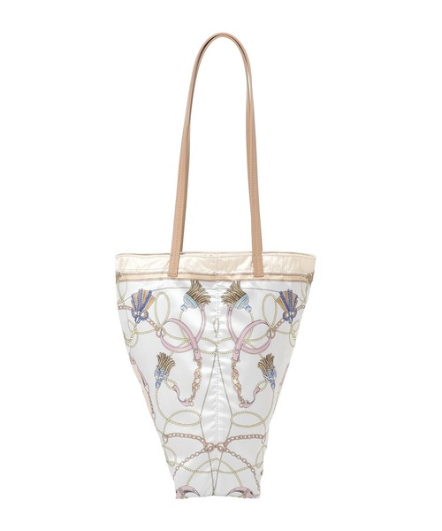 Green　Parks（グリーンパークス）の「スカーフ柄トート（トートバッグ・レディース・ライトグレー/アイボリー・FREE）」の15枚目の写真