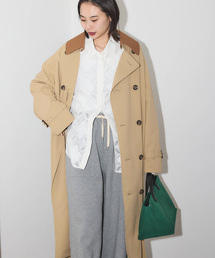JOURNAL STANDARD | 《追加2》ポリエステルギャバダブルカラートレンチコート(トレンチコート)