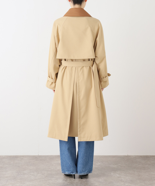 JOURNAL STANDARD（ジャーナルスタンダード）の「《追加2》ポリエステルギャバダブルカラートレンチコート（トレンチコート・レディース・ベージュ・36/38）」の14枚目の写真