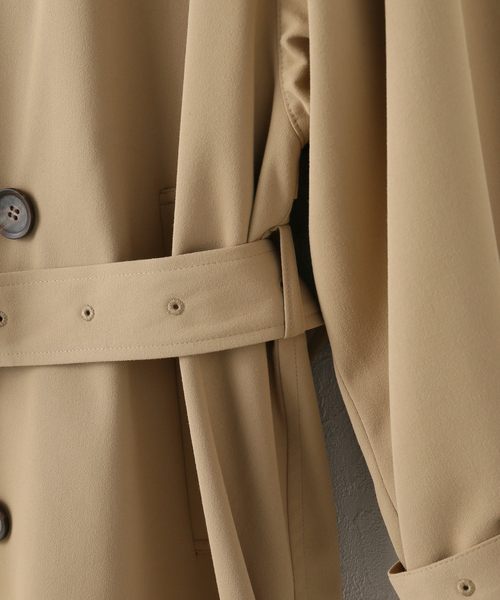 JOURNAL STANDARD（ジャーナルスタンダード）の「《追加2》ポリエステルギャバダブルカラートレンチコート（トレンチコート・レディース・ベージュ・36/38）」の17枚目の写真