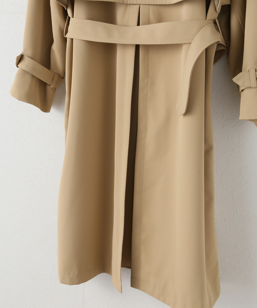 JOURNAL STANDARD（ジャーナルスタンダード）の「《追加2》ポリエステルギャバダブルカラートレンチコート（トレンチコート・レディース・ベージュ・36/38）」の22枚目の写真