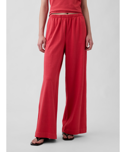 GAP(ギャップ)の「ヘビーウェイト イージーウエスト ワイドパンツ(その他パンツ・レディース・ブラウン/ホワイト/レッド/ブラック・XXS/L/M/S/XS)」の1枚目の写真