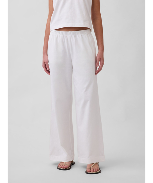 GAP(ギャップ)の「ヘビーウェイト イージーウエスト ワイドパンツ(その他パンツ・レディース・ブラウン/ホワイト/レッド/ブラック・XXS/L/M/S/XS)」の2枚目の写真