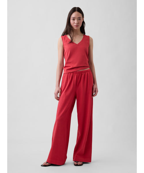 GAP(ギャップ)の「ヘビーウェイト イージーウエスト ワイドパンツ(その他パンツ・レディース・ブラウン/ホワイト/レッド/ブラック・XXS/L/M/S/XS)」の5枚目の写真