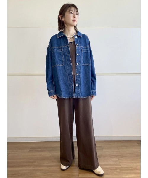 GAP(ギャップ)の「ヘビーウェイト イージーウエスト ワイドパンツ(その他パンツ・レディース・ブラウン/ホワイト/レッド/ブラック・XXS/L/M/S/XS)」の10枚目の写真