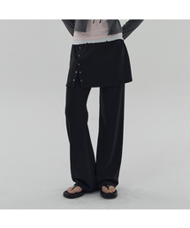 D. BASIC STUD SKIRT PANTS - 2 COLOR