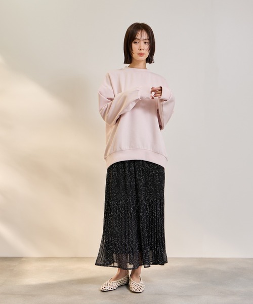 ketty(ケティ)の「オーバーサイズダブルフェイスプルオーバー≪手洗い可能≫(Tシャツ/カットソー・レディース・オフホワイト/ピンク・M)」の9枚目の写真