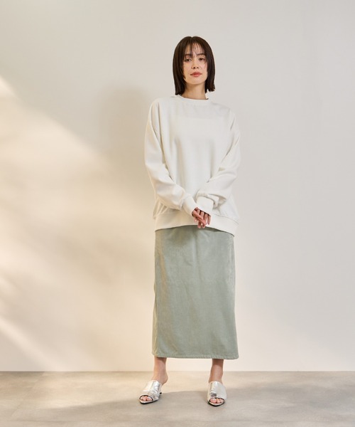 ketty(ケティ)の「オーバーサイズダブルフェイスプルオーバー≪手洗い可能≫(Tシャツ/カットソー・レディース・オフホワイト/ピンク・M)」の17枚目の写真