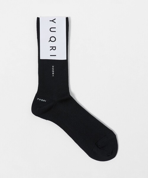 YUQRI（ユクリ）の「＜YUQRI＞SILKY リブ ソックス（ソックス/靴下・レディース・ブラック/ホワイト/ライム/レッド・FREE）」の3枚目の写真