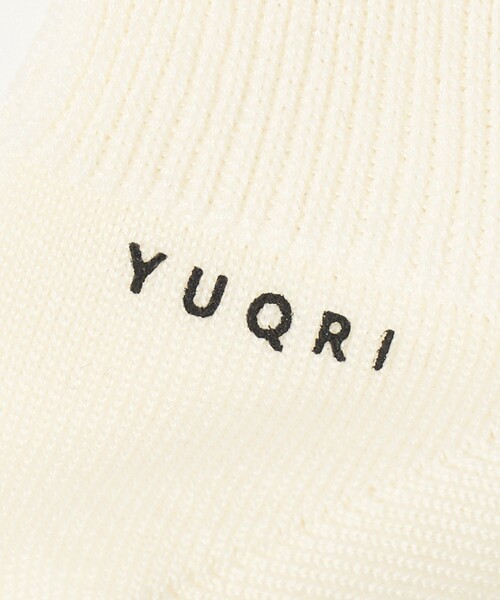 YUQRI（ユクリ）の「＜YUQRI＞SILKY リブ ソックス（ソックス/靴下・レディース・ブラック/ホワイト/ライム/レッド・FREE）」の6枚目の写真