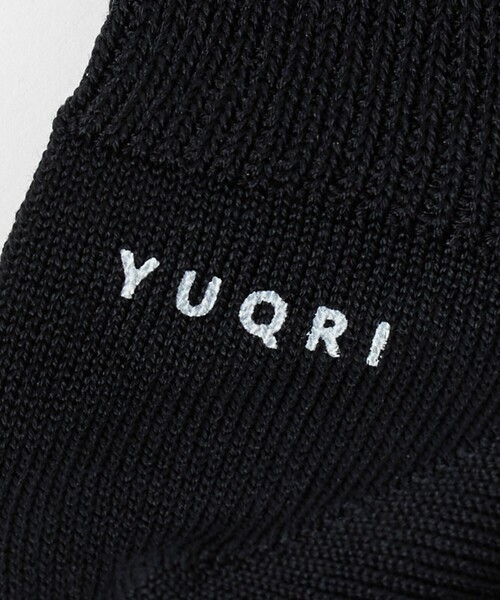 YUQRI（ユクリ）の「＜YUQRI＞SILKY リブ ソックス（ソックス/靴下・レディース・ブラック/ホワイト/ライム/レッド・FREE）」の11枚目の写真