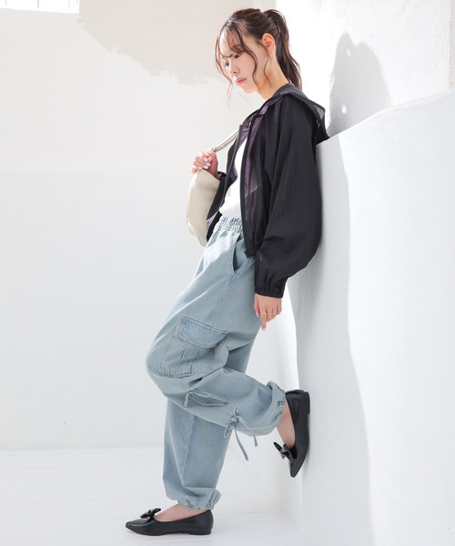 Honeys(ハニーズ)の「リボン付カーゴパンツ(カーゴパンツ・キッズ・グレー/ブルー系その他3/ブルー系その他・150cm/L/LL/M/S)」の6枚目の写真