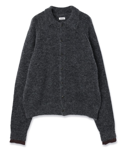 JIEDA(ジエダ)の「LAYERED MOHAIR KNIT SHIRT(シャツ/ブラウス・メンズ・ダークグレー/ブラウン/ブラック・1/2)」の9枚目の写真