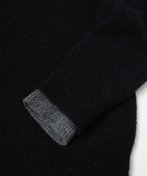 JIEDA(ジエダ)の「LAYERED MOHAIR KNIT SHIRT(シャツ/ブラウス・メンズ・ダークグレー/ブラウン/ブラック・1/2)」の13枚目の写真