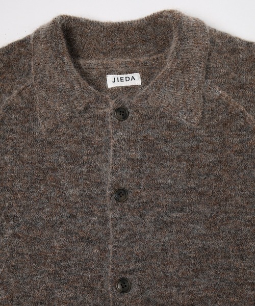 JIEDA(ジエダ)の「LAYERED MOHAIR KNIT SHIRT(シャツ/ブラウス・メンズ・ダークグレー/ブラウン/ブラック・1/2)」の14枚目の写真