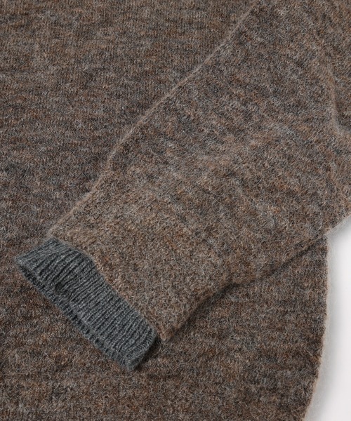 JIEDA(ジエダ)の「LAYERED MOHAIR KNIT SHIRT(シャツ/ブラウス・メンズ・ダークグレー/ブラウン/ブラック・1/2)」の16枚目の写真