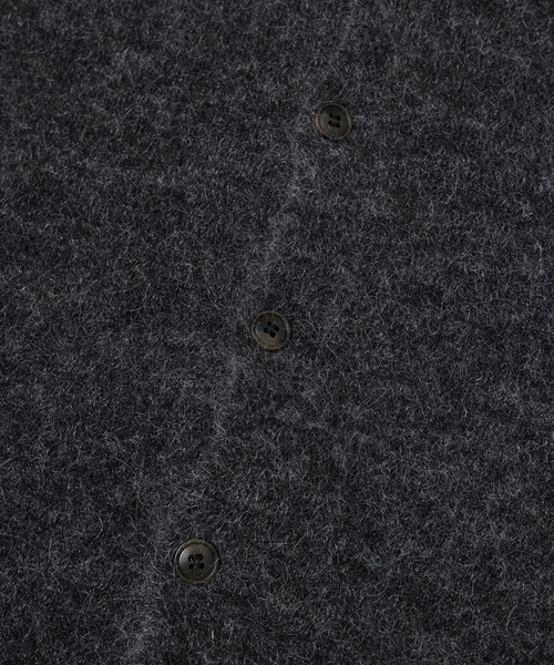 JIEDA(ジエダ)の「LAYERED MOHAIR KNIT SHIRT(シャツ/ブラウス・メンズ・ダークグレー/ブラウン/ブラック・1/2)」の18枚目の写真