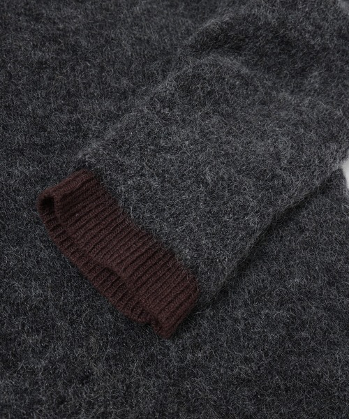 JIEDA(ジエダ)の「LAYERED MOHAIR KNIT SHIRT(シャツ/ブラウス・メンズ・ダークグレー/ブラウン/ブラック・1/2)」の19枚目の写真
