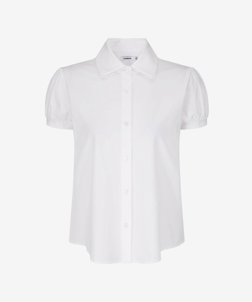 LIE MEQUE（リメーク）の「レースカラー パフブラウス ホワイト（シャツ/ブラウス・レディース・ホワイト・SMALL/MEDIUM）」の3枚目の写真